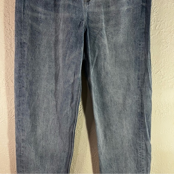 American Eagle Highest Waist Baggy Straight Jeans in Washed Blue - Picture 7 of 14
